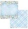 ScrapAndMe “Celebrations Blue 2” 12x12 Scrapbook Paper Pack | 6 Double-Sided Sheets | Elegant Blue Floral Designs